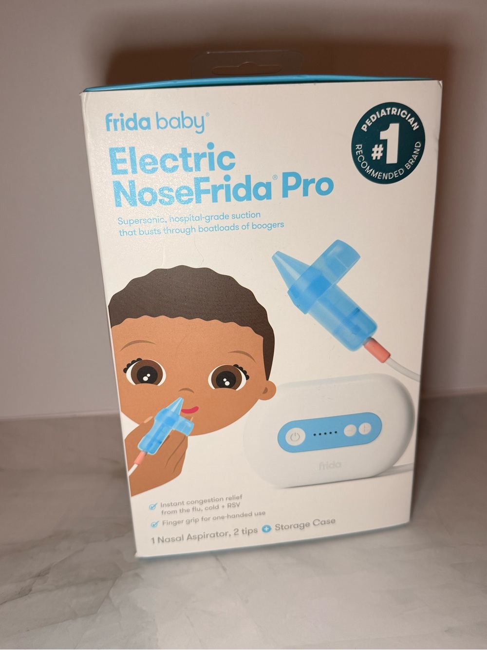 frida baby Electric NoseFrida Pro Nasal Aspirator - Blue & White